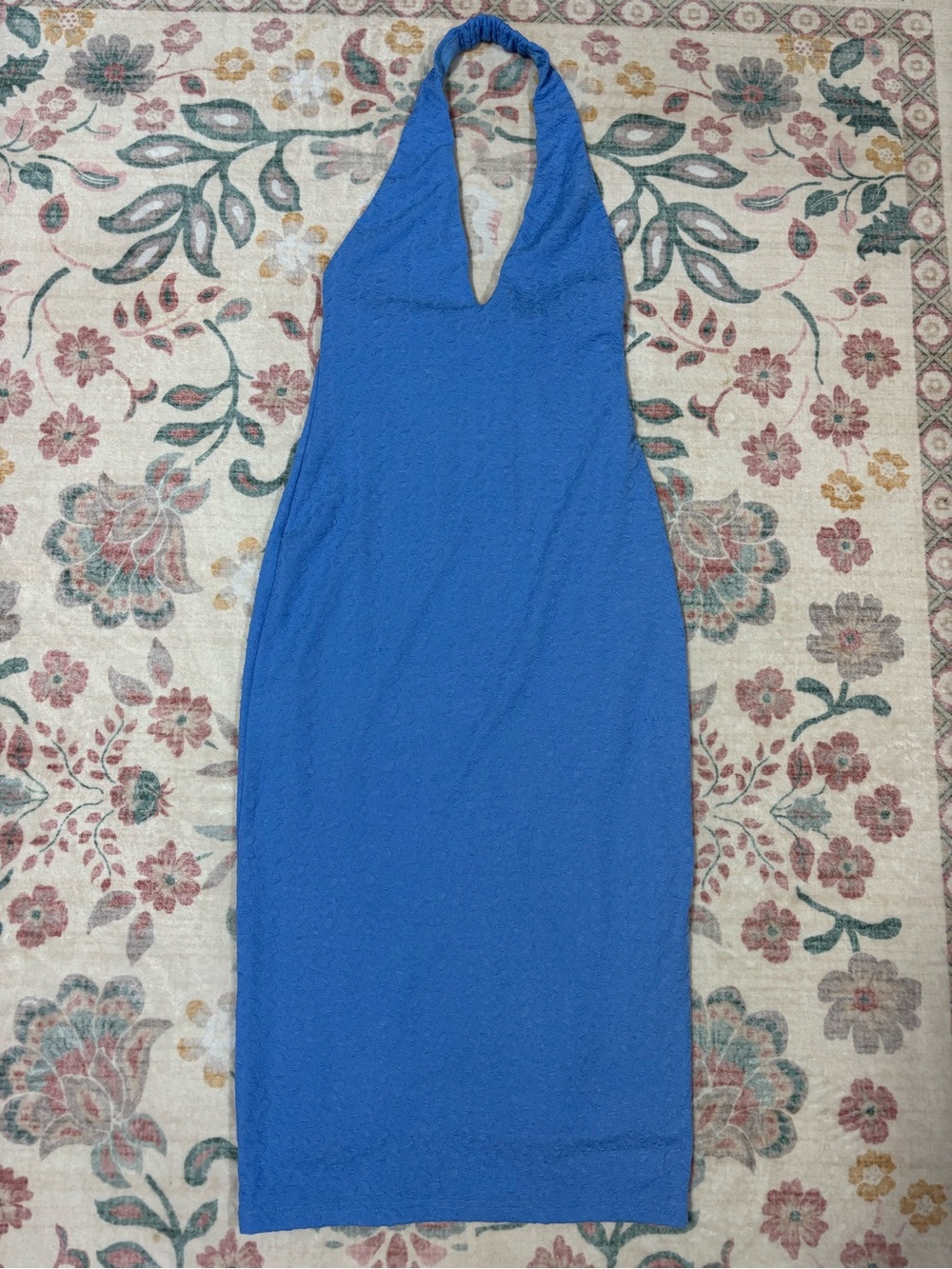 Hello Molly Blue Halter midi Dress Size XS NWT